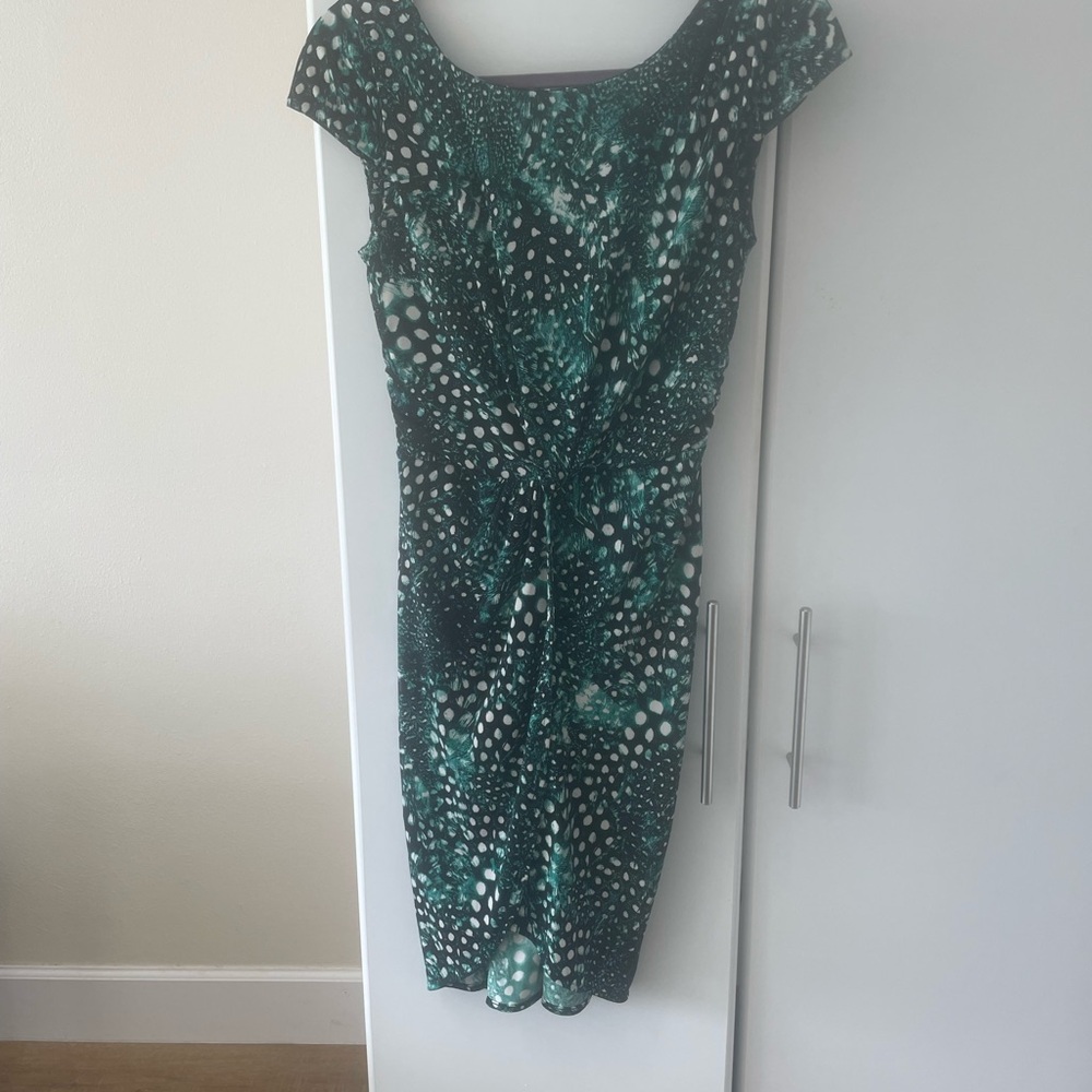 Victoria's Secret Green and White Midi Dress